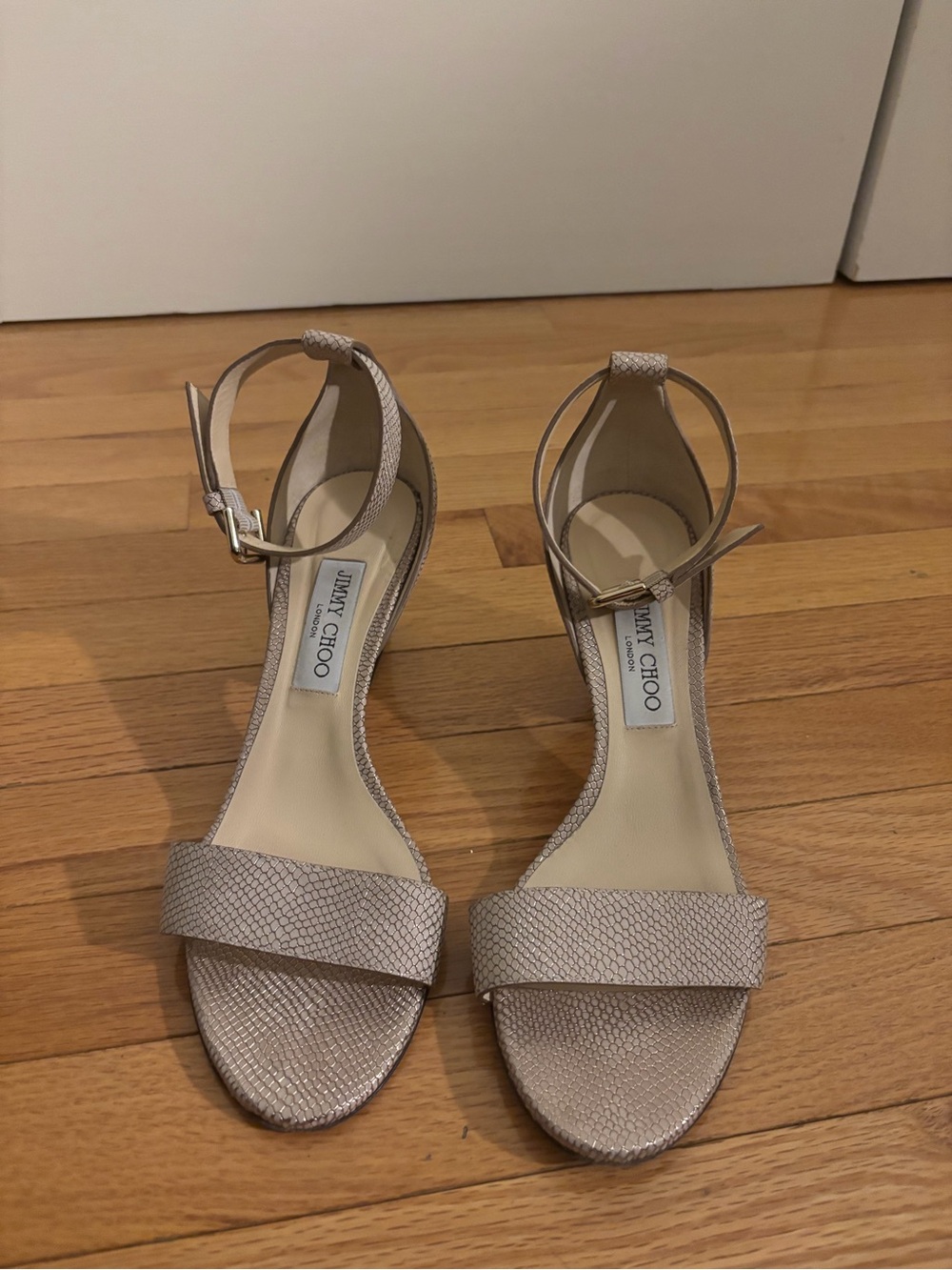 Jimmy Choo Edina Snakeskin Heels